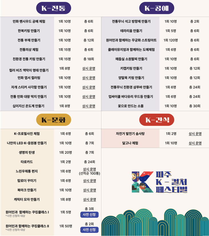 체험존 안내